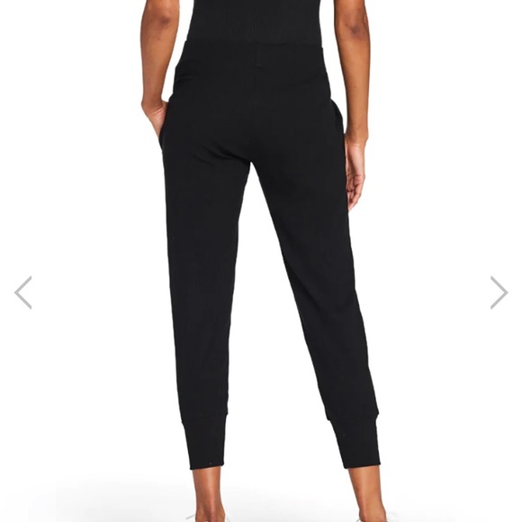 Vitamin A Catalina Black Organic rib west jogging pants with pockets Size Large - Picture 3 of 13